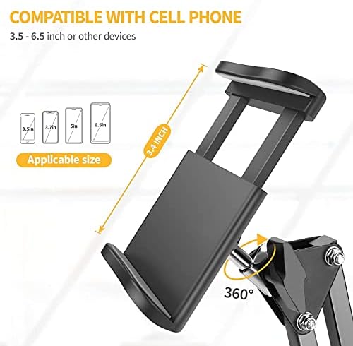 Stalak za tabletu mobitela, Gooseneck fleksibilan lijeni nosač za ruke za mobitele i tablete uređaj