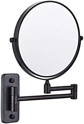 DEIHGE ogledalo za šminkanje zidno 8-inčno dvostrano okretno zidno ogledalo, proširivo sklopivo Kozmetičko