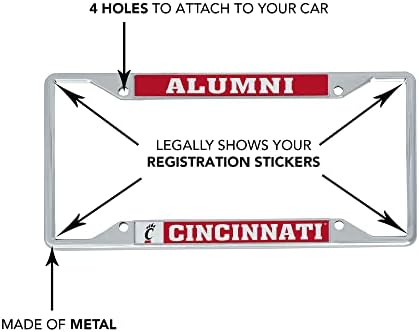 Univerzitet Cincinnati Bearcats UC Metalna licenčna ploča okvir za prednju ili stražnju stranu automobila
