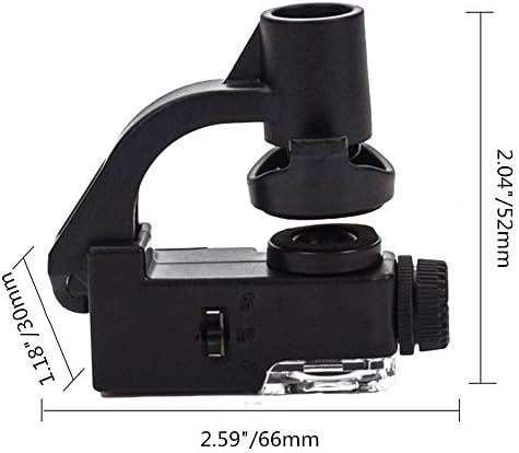 90x držač za mobilni telefon tip Lupe džepni mikroskop sa LED UV svjetlom za otkrivanje valute novca i nakita