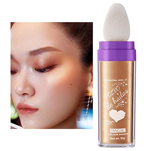 Korpa za šminkanje poklon Fairy Highlighter za lice i tijelo Glow puder Strip kozmetika prirodni 3d puder