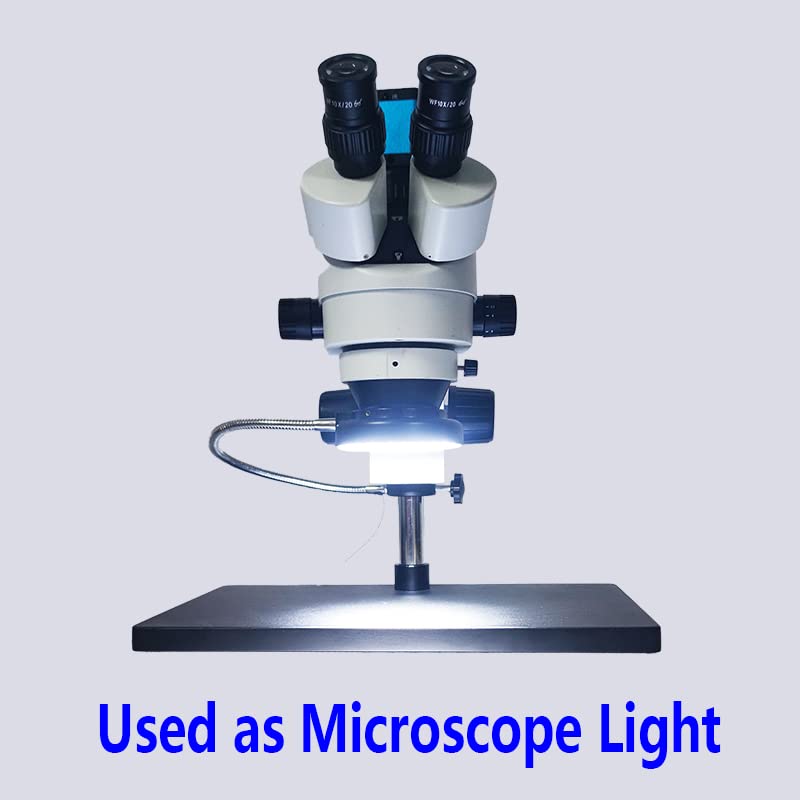 360° rotacija Gooseneck hladno toplo prstenasto svjetlo, 64 144 LED svjetlo univerzalna Podesiva Zmijska lampa za 25mm 32mm stalak za industrijsku Stereo Repair lemljenje nakit mikroskop