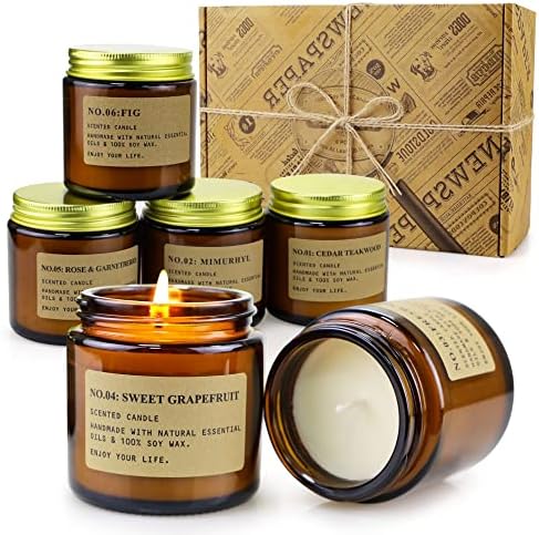 6 paket svijeće za dom mirisna aromaterapija svijeće pokloni Set za žene soja vosak dugotrajne