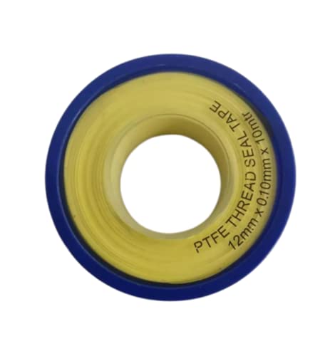 Na puhati teflon navoja za brtvljenje navoja žuto 394 inča Dužina 1/2 inča Širina | Paket od 10