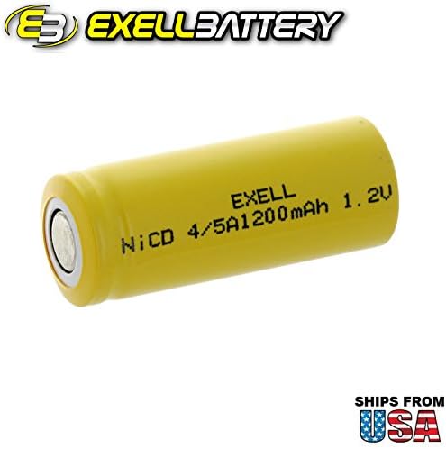 20x Exell 4 / 5A 1.2V 1200mAh Nicd ravne topske punjive baterije za statičke aplikacije velike
