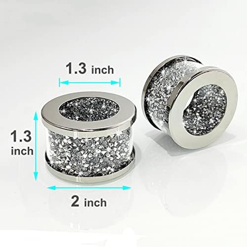 Stilzijski srebrni dijamantni stakleni salvetni čelik uokvireni kristalni srebrni prstenovi salvetama set