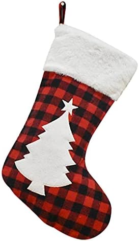 Personalizirane božićne čarape Pleteni Xmas Borapstvo Porodične stepenice Kamin Tree Viseći kamin Viseći porodični Xmas Dekoracija
