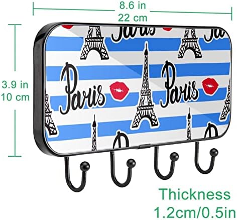 Zidne kuke za viseće komunalne kuke, poljubac Eiffelov toranj Pariz, kupatilo Kukenje Kuhinja Kuke za
