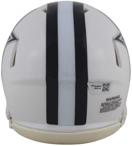 Cowboys CeeDee Lamb potpisan 2022 Alt White Speed Mini Helmet fanatici-NFL Mini Helmets sa autogramom