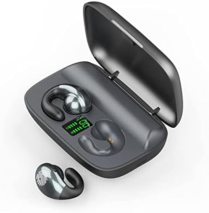 Ertuly Wireless Ear Clip slušalice za provođenje kostiju Bluetooth otvorene slušalice Sport sa ušicama do 16 sati reprodukcije Earclip vodootporna Vanjska za Android iPhone Windows Crna