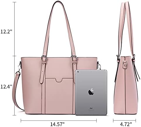 BROMEN žene aktovka 15.6 inčni Laptop Tote Bag Vintage koža torbe ramena rad torbice