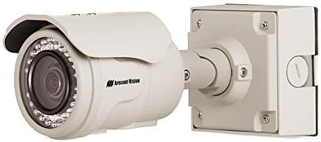 Arecont Vision AV3225Pmir 3MP Megaview2 IR LED array WDR mrežnu vanjsku metaknu kameru s razvodnom kutijom, 3-9 mm Varifocal objektiv, RJ45 veza
