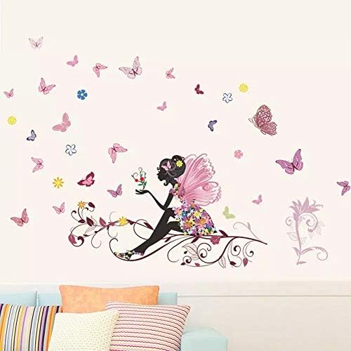 Zidno umjetničko leptir cvijeće vijusne zidne naljepnice za sobu zidne ukrase spavaća soba dnevni