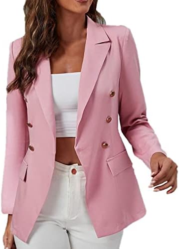 Business Blazer jakna za žene Dressy Ležerne prilike radno bljeskalice Otvoreno prednji rukav rever sa