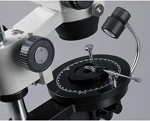 Amscope GM300TZ Trinokularna Gemologija Stereo Zoom mikroskop, okulari WF10x i WF20x, uvećanje 3,5 X-90X, zum