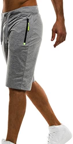 Vježbajte kratke srednje kratke hlače za muškarce sportski struk rastezljive kratke hlače džepovi