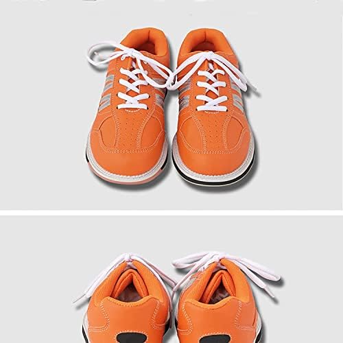 Gemeci muške cipele za kuglanje Unisex narančaste casual ženske cipele za kuglanje mekane kožne kuglanje za kuglanje prozračne lagane cipele za obuku bez klizanja