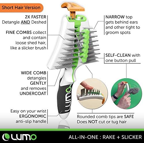 LUMO: sve-u-jednom alat za samočišćenje Pro Quality za kratkodlake kućne ljubimce