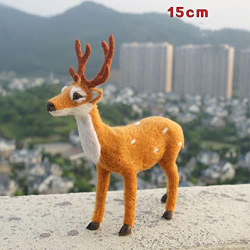 Generic Deer Dekorativna figurica, plastična jelena Skulptura zimske božićne ukrašavanje statua,