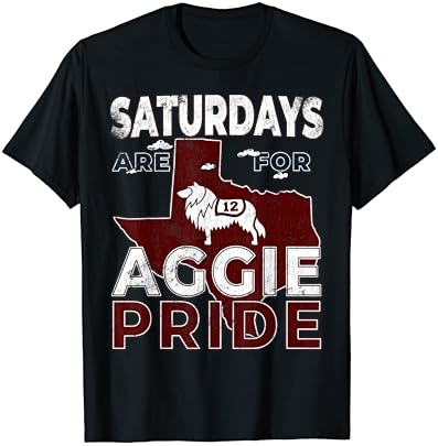 Subotom su za Aggie ponos trendi vintage stanja Texas majice