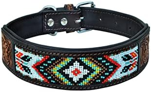 Affilare kožni ovratnik za pse Western stil Teška ručna alata Podesiva perla i podstavljena mekana