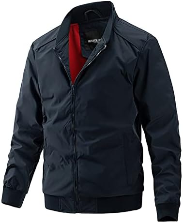 ADSSDQ muški jakni, biciklistički jesen plus veličina dugih rukava pulover muški casual fit čvrste