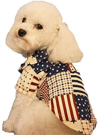 Delifur američka zastava kostim psa pet Shirt USA Zastava stil ljetne odjeće za male srednje velike pse