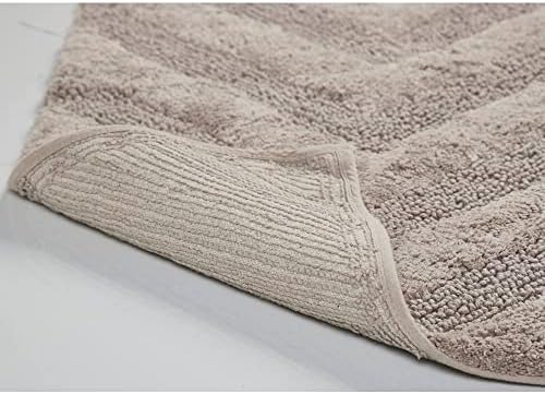 Smeđe kupatilo prostirke Setovi 2 komad Extra udoban & meki pamuk tkani sa čupavim dizajnom / veličina |