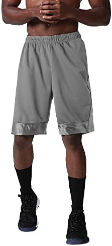 Muški teški košarkaški sportski Pro Ventilirani džepni šorc sa dvostrukim patentnim zatvaračem