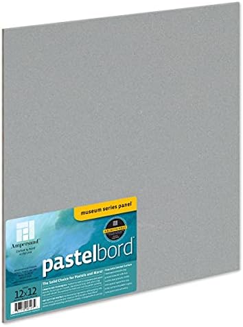 Ampersand Art Pastel Pastel Panel Panel: Muzejska serija Pastelbord, Gray-1/8 inčna dubina, 11x14
