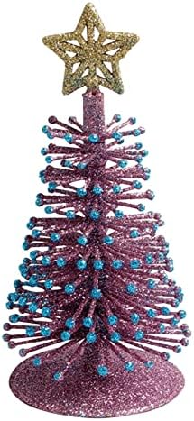 Mini božićno drvce Mali pin E stablo s bazama za odmor za odmor Početna Stolna stabla Dekor poštanskog
