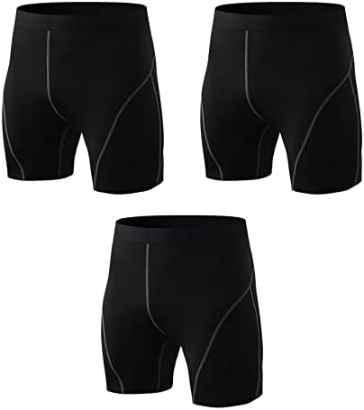 3pack Muške kratke hlače Sportske tajice Cool Suha treninga Atletski donji rublje