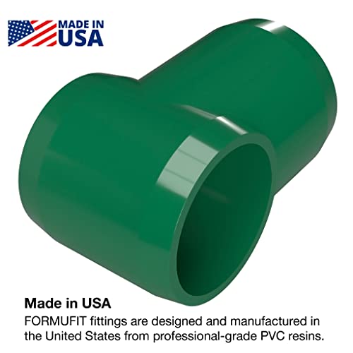 FORMUFIT F034STE-GR - 8 slip Tee PVC okov, razred namještaja, veličina 3/4, zelena