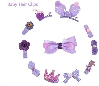 Baby Girls Hair Accessories Clips veže gumene trake potpuno prekrivene mašne sa setom vješalica za dojenčad