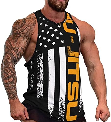 Jiu Jitsu muški Muscle Tank Top Full Print T-Shirt trening prsluk teretana Tees bez rukava