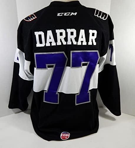 2018-19 Reading Royals Rob Darrar # 77 Igra Rabljeni Black Jersey 54 DP16894 - Igra Polovni NHL dresovi