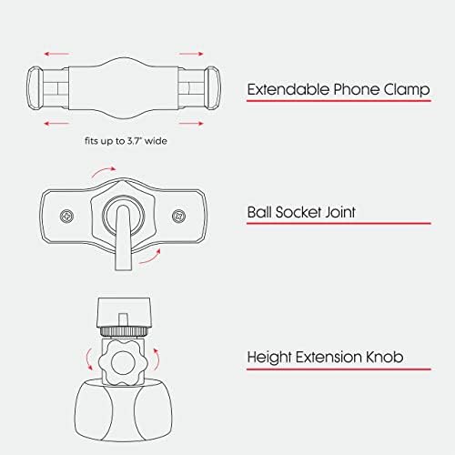 Stativ za mobilni telefon, stalak za prijenosni držač kamere za Selfie & amp; video snimanje, podesivi mobilni