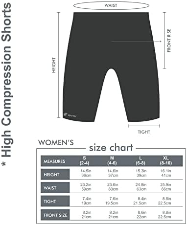 SportBr Ženske kratke hlače, kompresijska Bermuda, kratke hlače za žene - UPF 50 Zaštita, kratkih struka