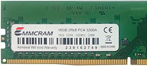 EmmCram 16GB PC4-25600 DDR4 PC RAM 3200MHz DDR4 UDIMM CL22 Neplaćeni ne-ECC 1.2V 288pin PC računarski