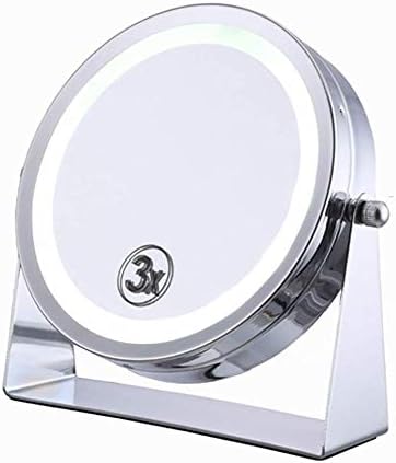 KMMK specijalno ogledalo za šminkanje, 6 inča LED Fill light ogledalo za šminkanje prenosiva dvostrana