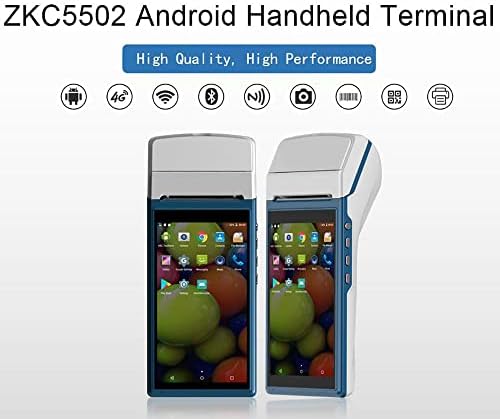 Malblo Terminal Recept sa štampačem od 58 mm, 5,5 inčni zaslona, ​​Android 7,1 POS ručni PDA, inteligentni priključak za plaćanje, podržava 4G WiFi BT4.0 NFC komunikacija