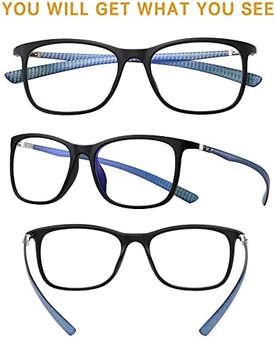 Duco luksuzni ugljični vlakni naočale za naočale za blokiranje plavih svjetlosti za muškarce i žene naočale za som za oči