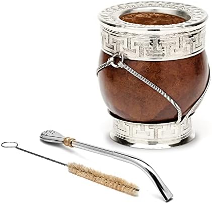 Balibetov odabrana kolekcija - Yerba Mate Gourd - Premium Mate Tird sa njemačkim srebrnim detaljima