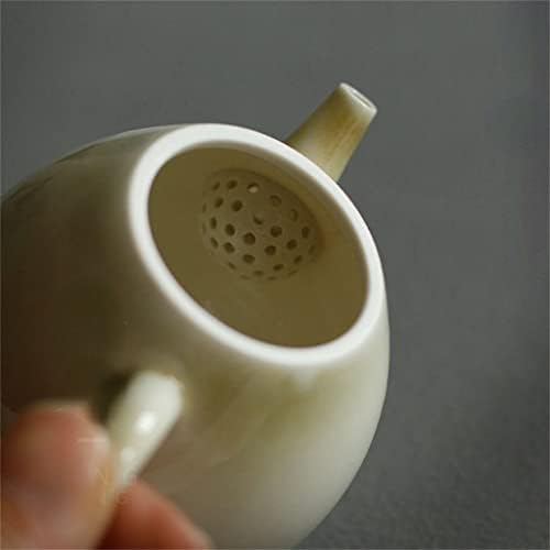 Debela 200ml Retro siva ostakljena keramička čajnica Mali pojedinačni lonac Kung Fu TAPOT sa čajem