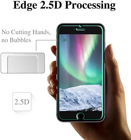 Pokolan [3-Pack] zaštitnik ekrana za iPhone SE 2022/2020-tvrdoća od kaljenog stakla 9H - jednostavna instalacija