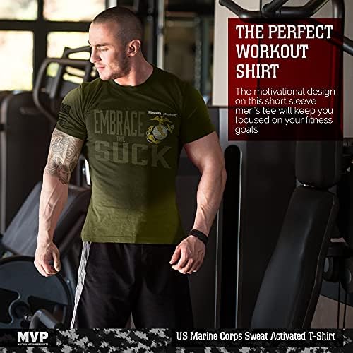 Vojni Veteran proizvodi USMC T-Shirt-prigrlite tkaninu aktiviranu za sisanje znoja