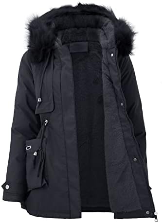 JJHAEVDY & nbsp; ženski zimski kaput s kapuljačom jednobojna korejska verzija tanke pamučne