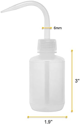 Eisco Wash boca, 125ml-polietilen niske gustine-proziran, neraskidiv-navojni poklopac sa čvrstom cijevi za