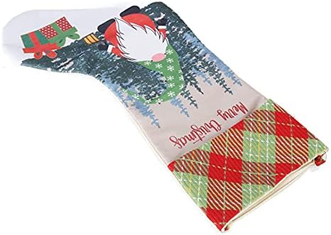 Božić dekorativna čarapa, Božić čarapa poklon bezlična lutka uzorak Dječija poklon torba sa 3 slojem