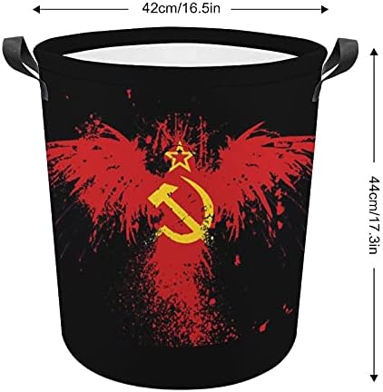 Rusija čekić zastave kuka SSSR srp Oxford tkanina veš korpa sa ručkama korpa za odlaganje za igračke